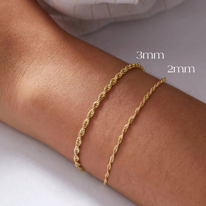 Romantic Rope Chain Couples Bracelets Set - Veinci