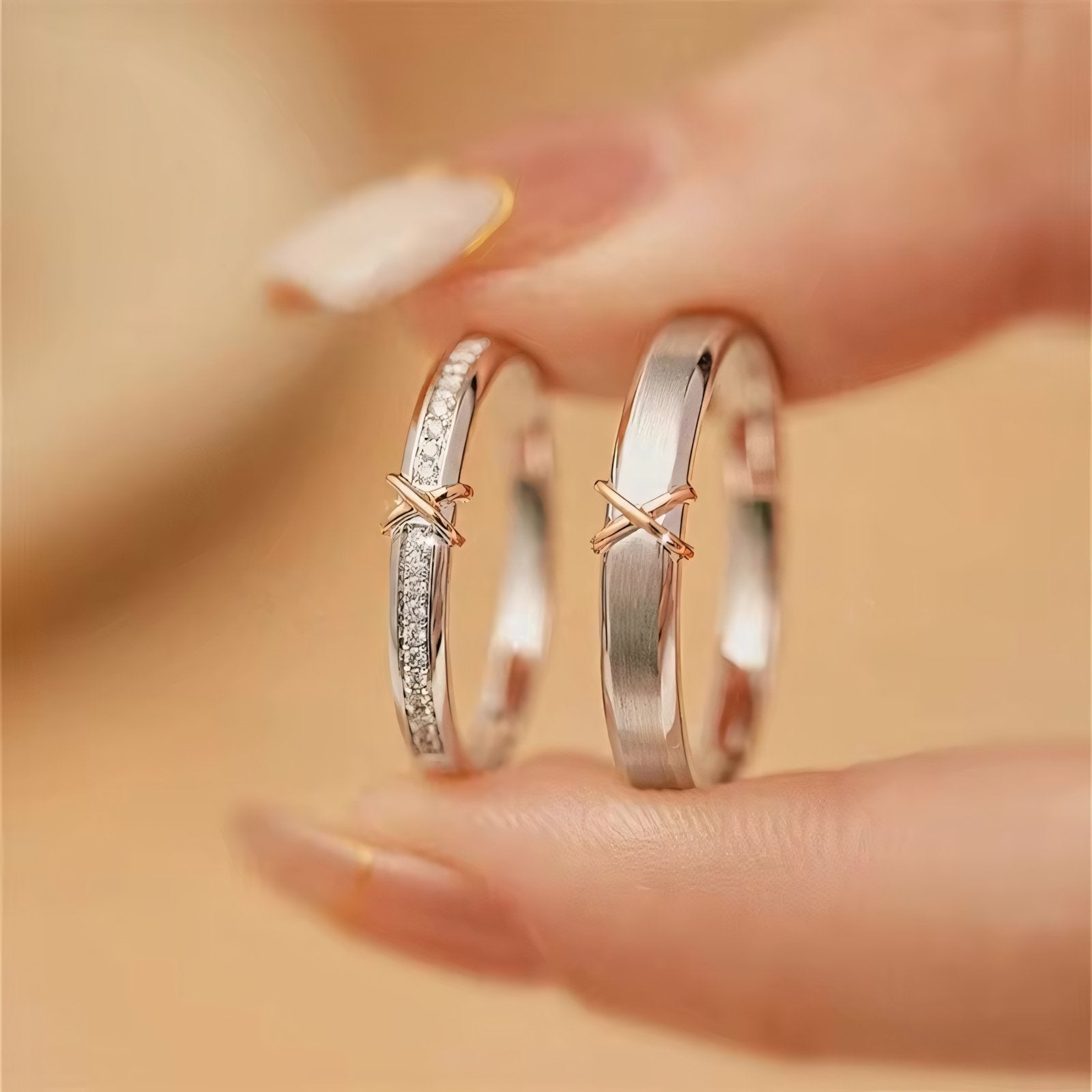 Romantic X Couples Rings - Veinci