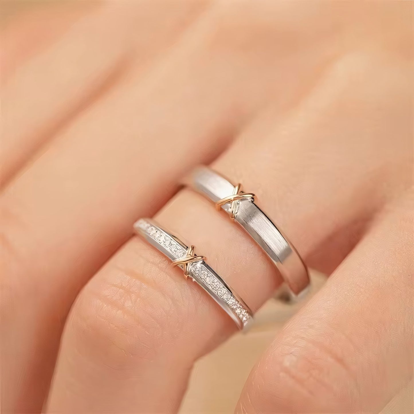 Romantic X Couples Rings - Veinci