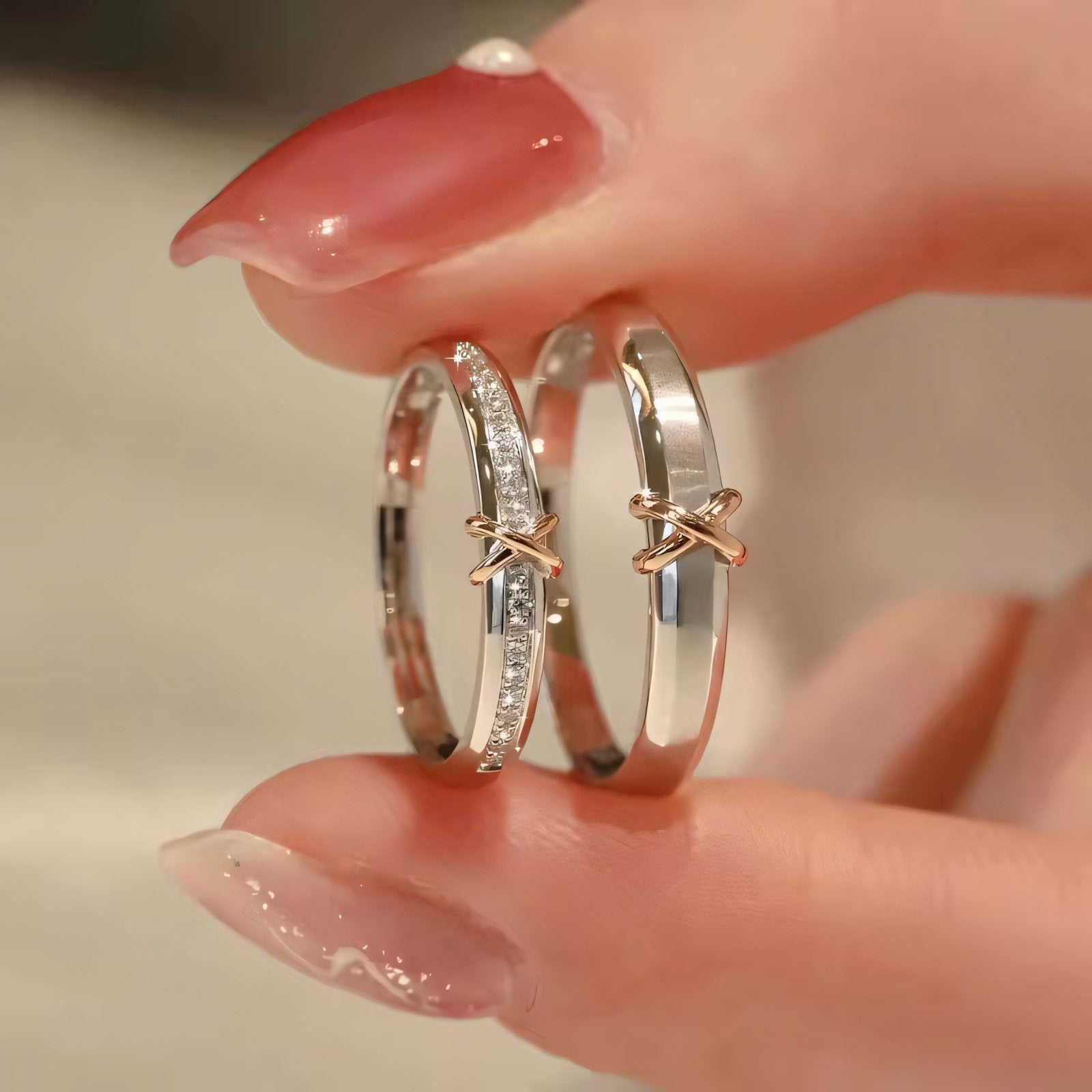 Romantic X Couples Rings - Veinci