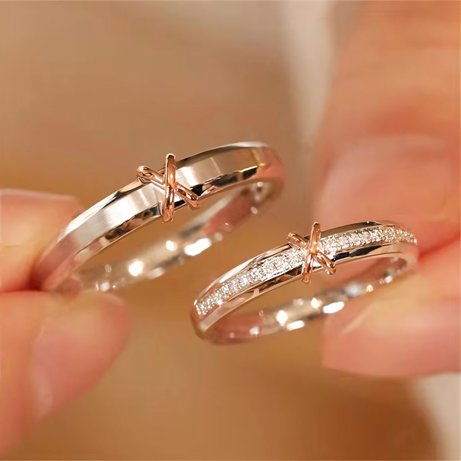 Romantic X Couples Rings - Veinci