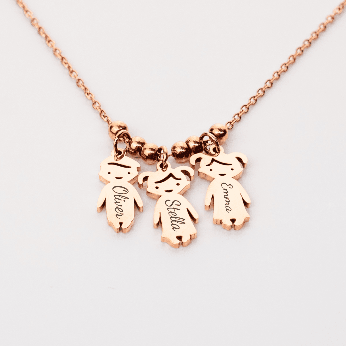 Dainty Family Charm Necklace