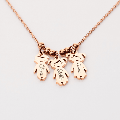 Dainty Family Charm Necklace