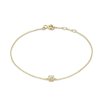 S925 Dainty Single Diamond Bracelets - Veinci