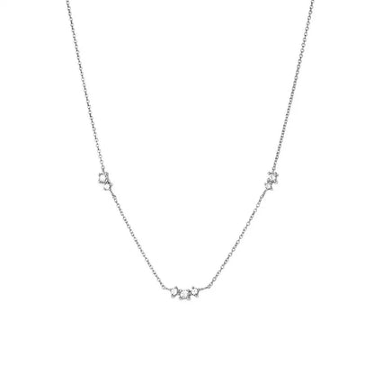 S925 Dainty Triple Zircon Necklace - Veinci