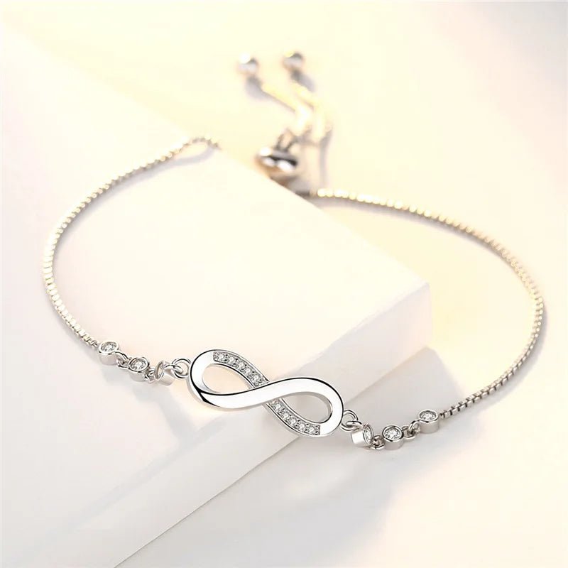 S925 Infinity Diamond Love Bracelet - Veinci