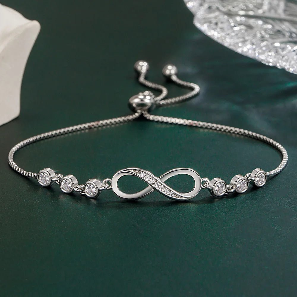 S925 Infinity Diamond Love Bracelet - Veinci