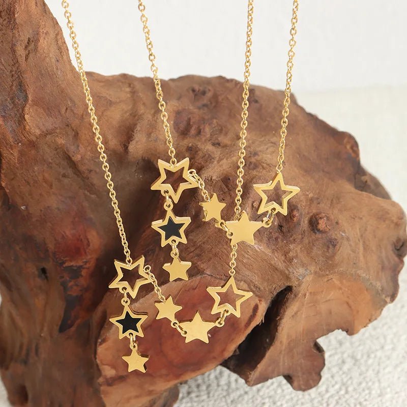 Shooting Star Celestial Necklace - Veinci