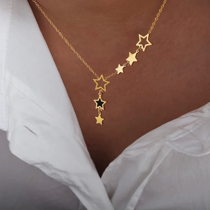 Shooting Star Celestial Necklace - Veinci