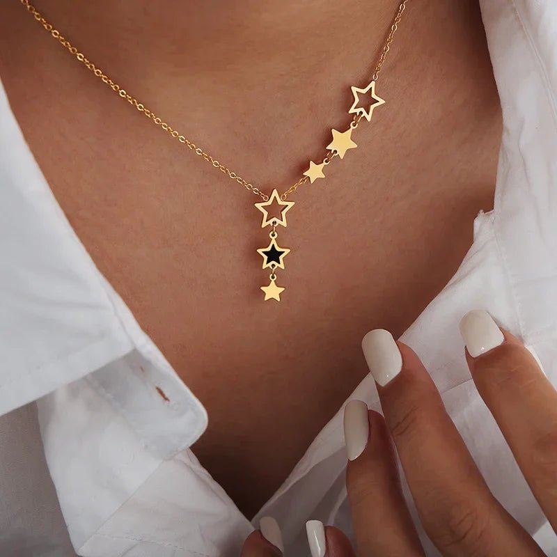 Shooting Star Celestial Necklace - Veinci