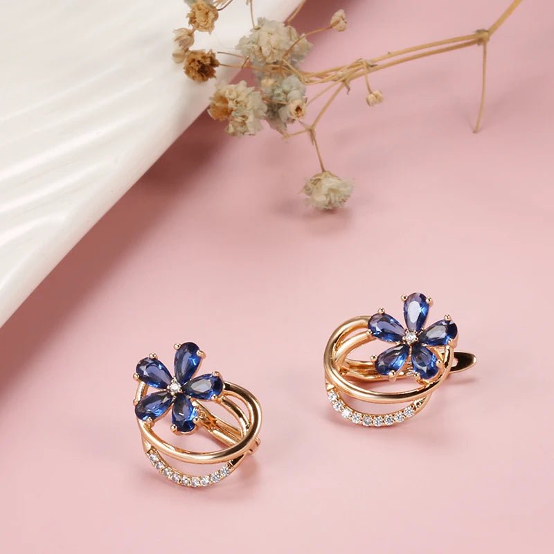 Spring Aurora Floral Earrings - Veinci