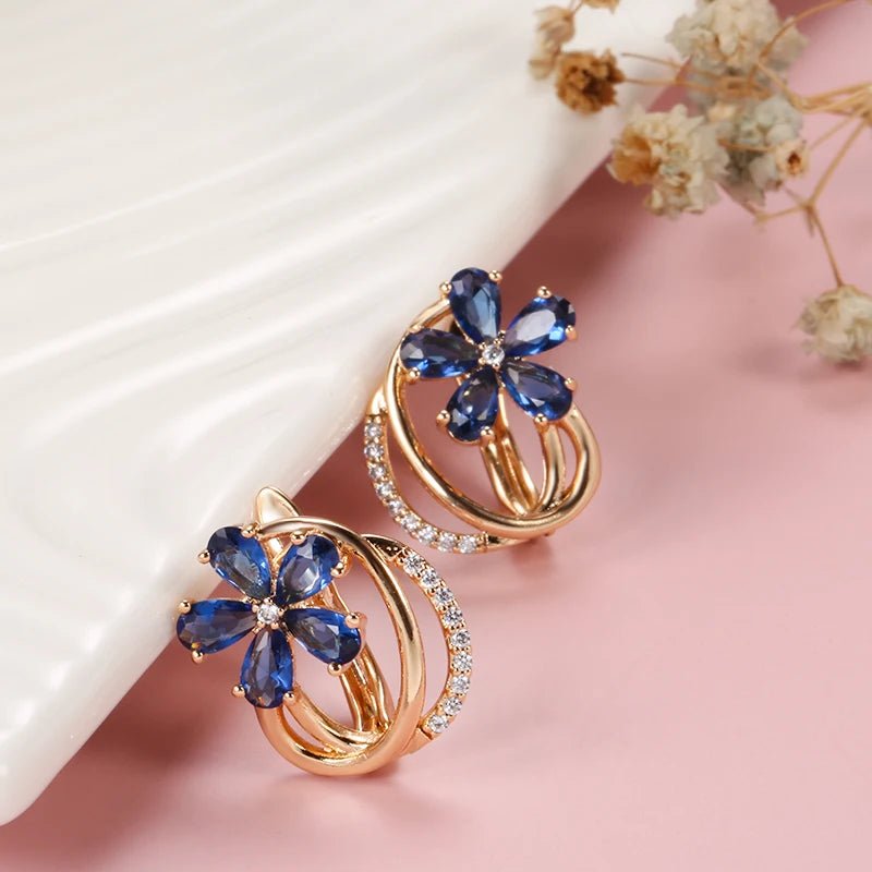 Spring Aurora Floral Earrings - Veinci