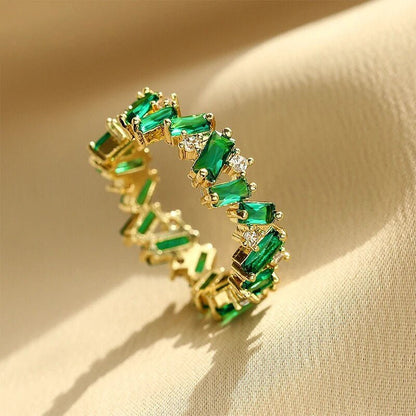 Staggering Baguette Crystal Rings - Veinci