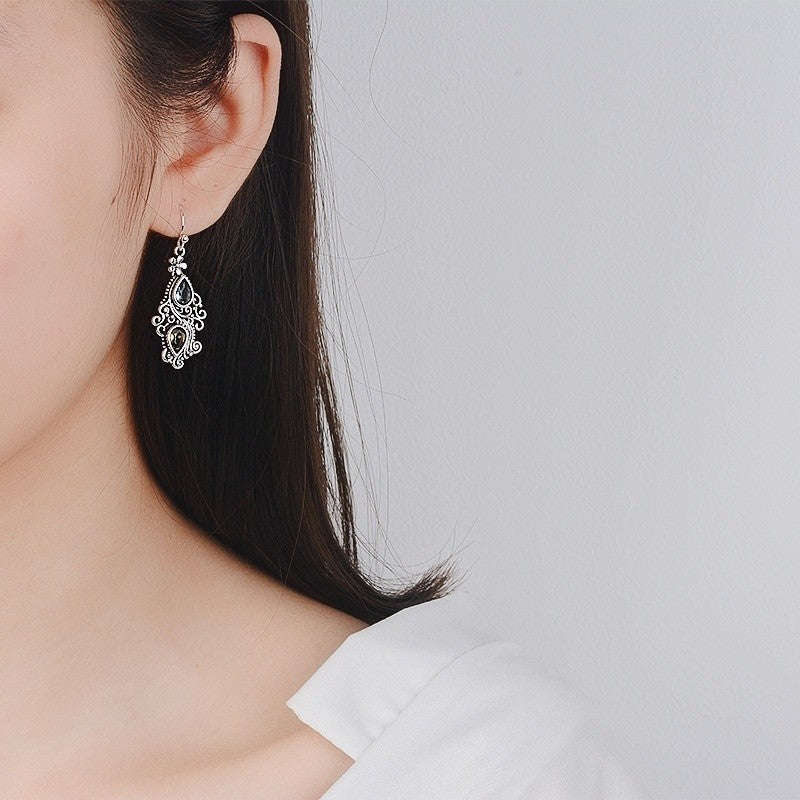 Boho Vintage Floral Drop Earrings