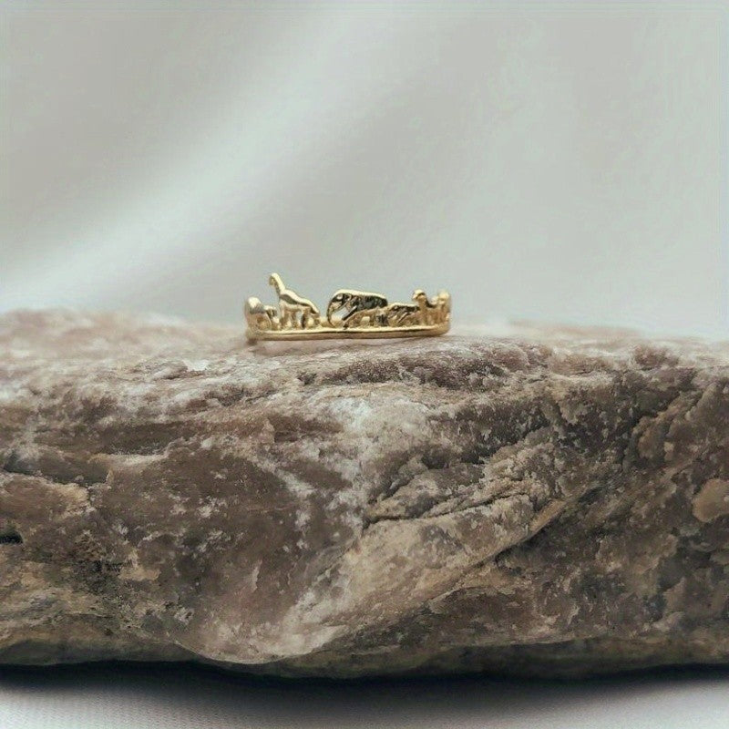 Cute Safari Animal Band Ring