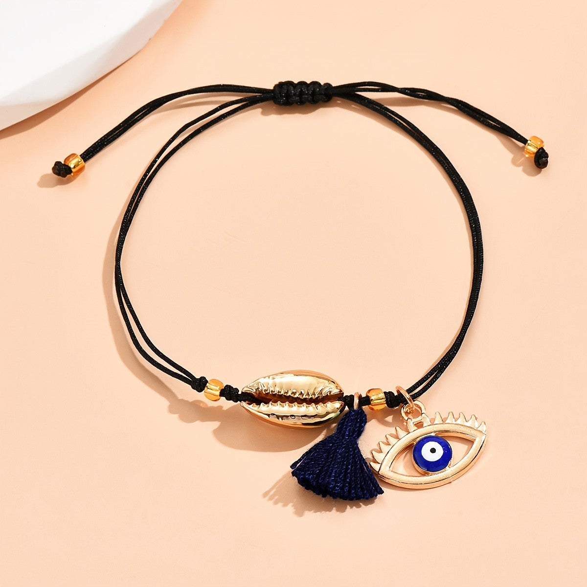 Boho Shell & Evil Eye Anklet