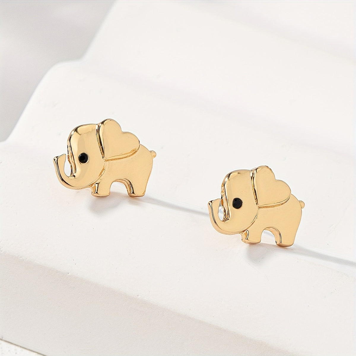 Cute Vintage Elephant Stud Earrings