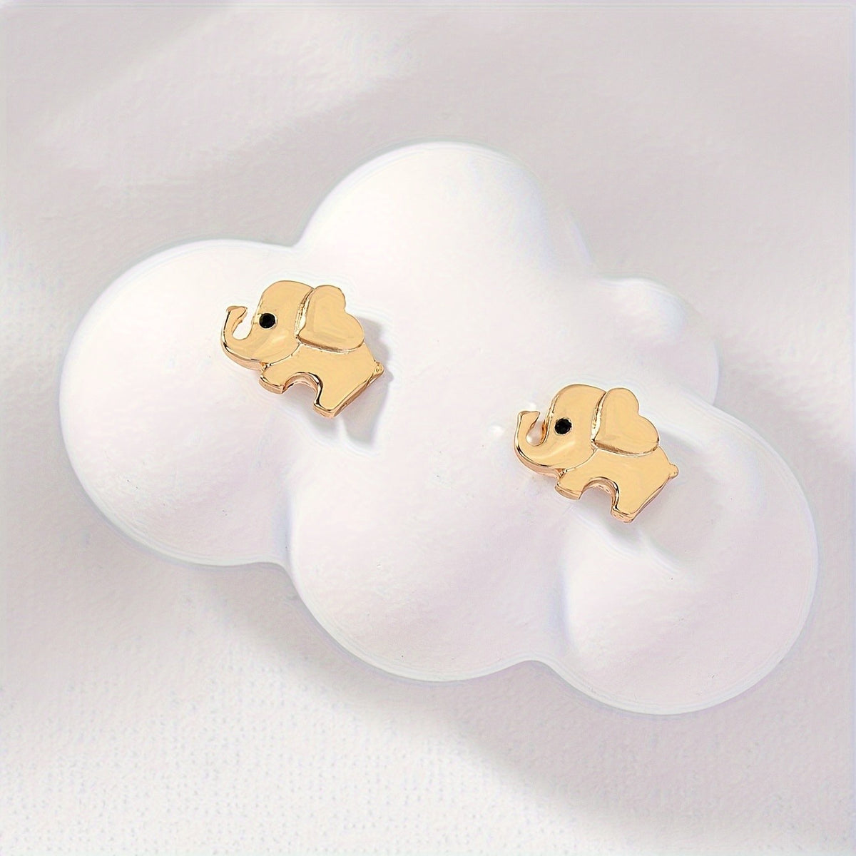 Cute Vintage Elephant Stud Earrings