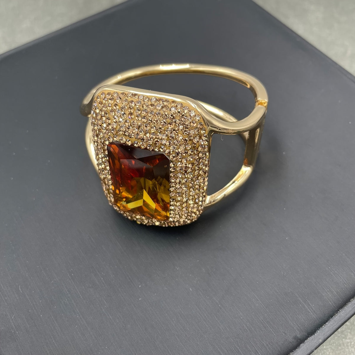 Classy Purple Stone Cuff Ring