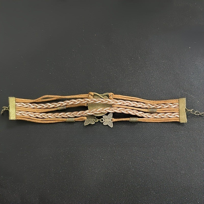 Boho Mandala Butterfly Infinity Bracelet