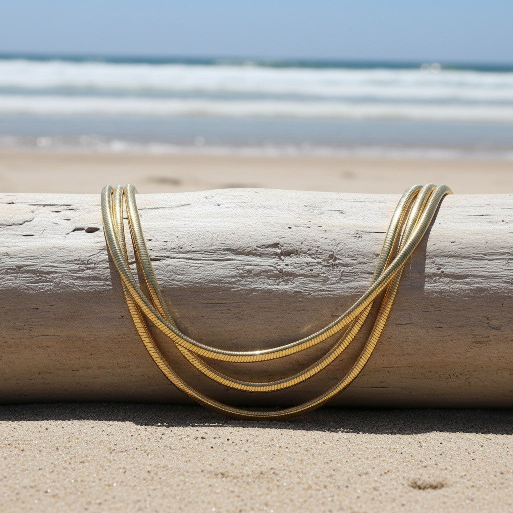 Classy Layered Snake Chain Necklace