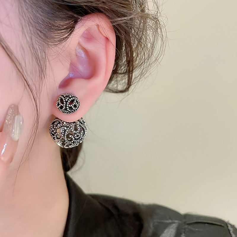 Vintage Inspired Filigree Ball Earrings