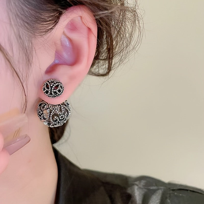 Vintage Inspired Filigree Ball Earrings