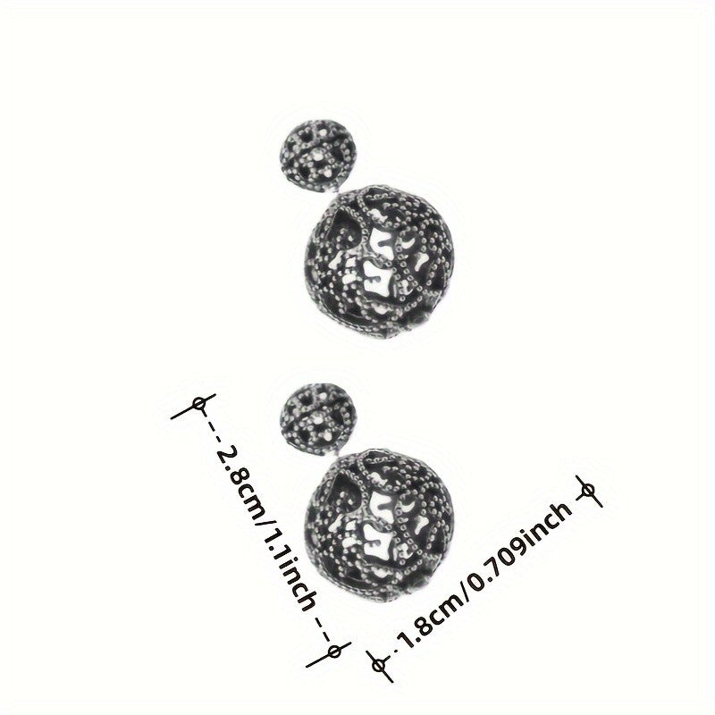 Vintage Inspired Filigree Ball Earrings