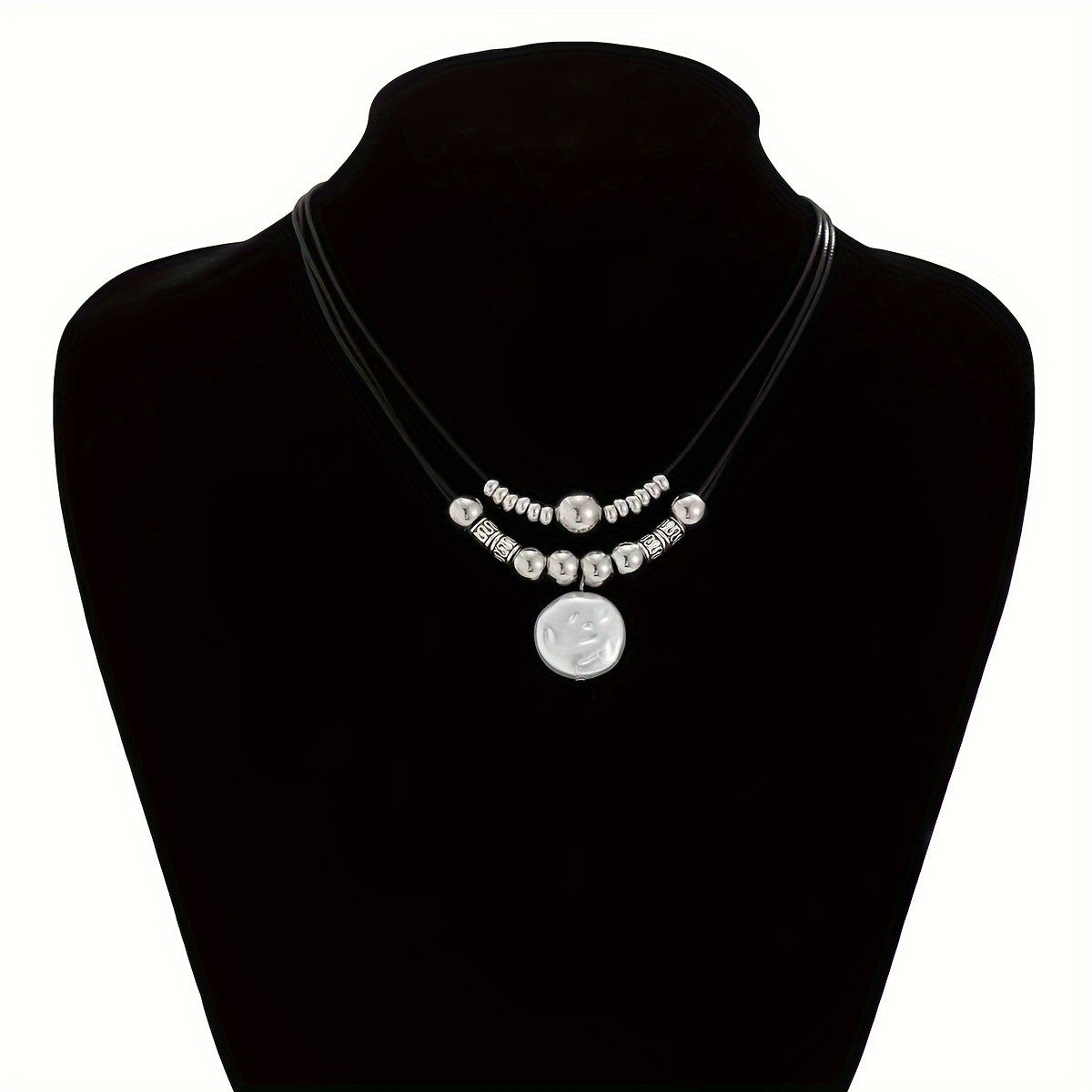 Elegant Adjustable Moon Phase Choker Necklace