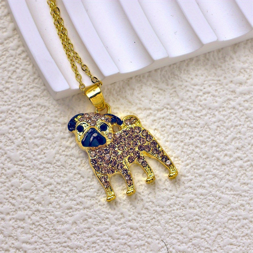 Dainty Pug Pendant Necklace