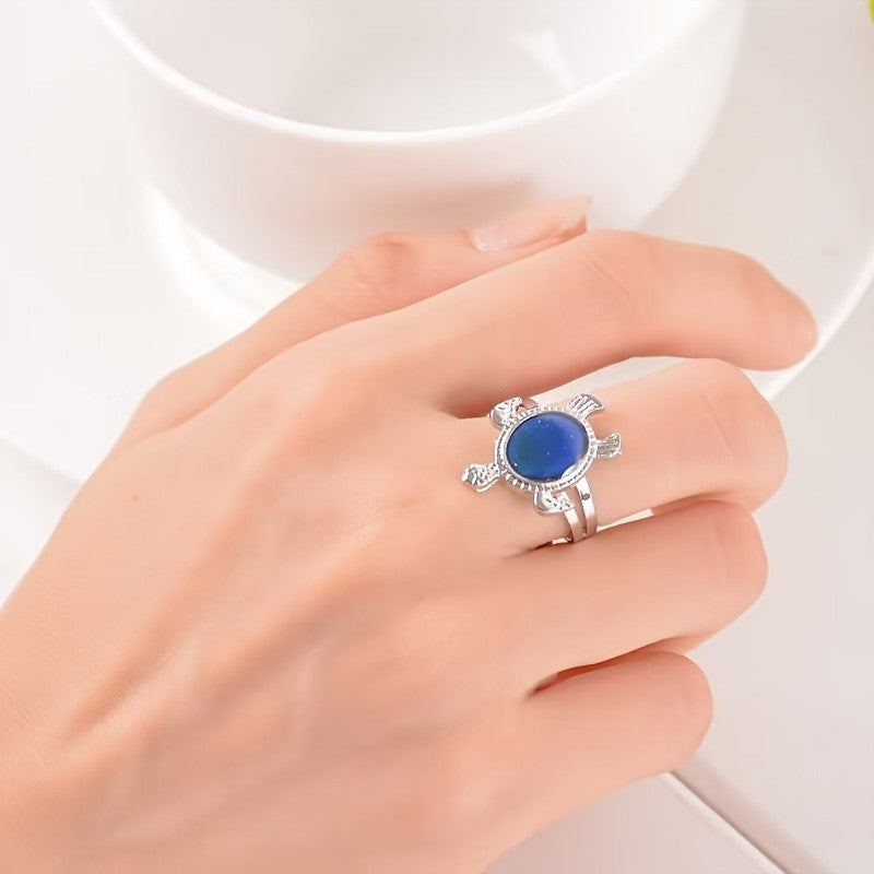 Cute Color Changing Turtle Ring
