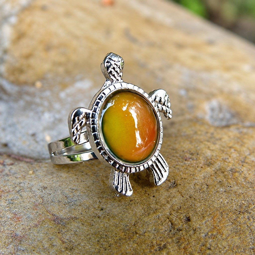 Cute Color Changing Turtle Ring