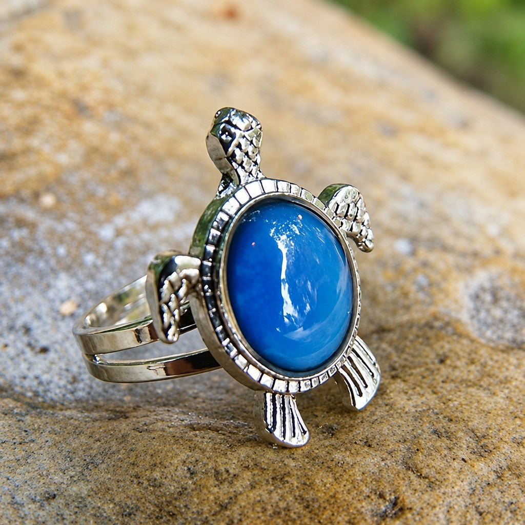 Cute Color Changing Turtle Ring