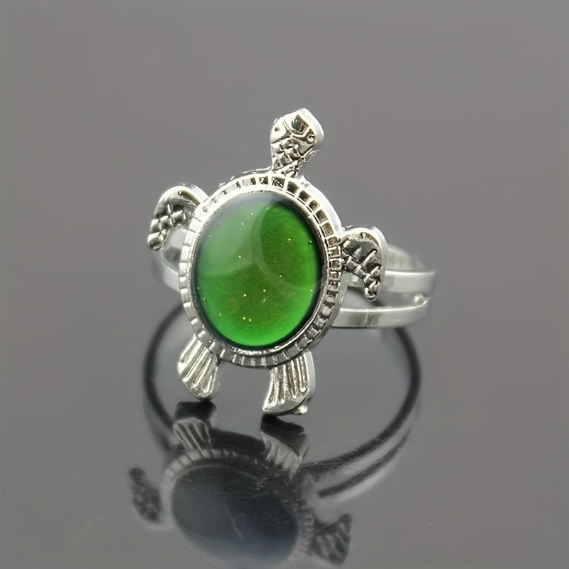 Cute Color Changing Turtle Ring