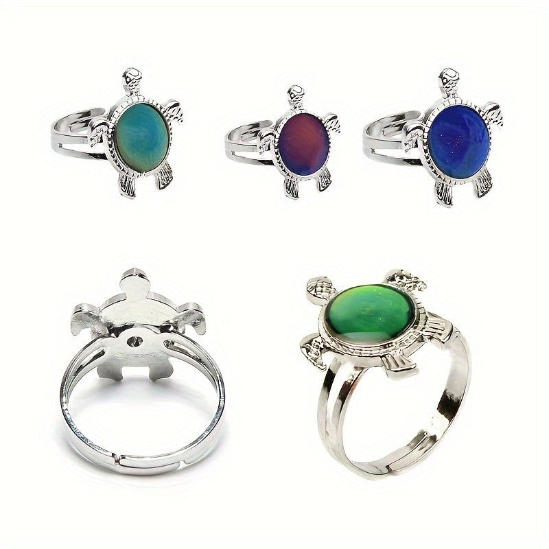 Cute Color Changing Turtle Ring