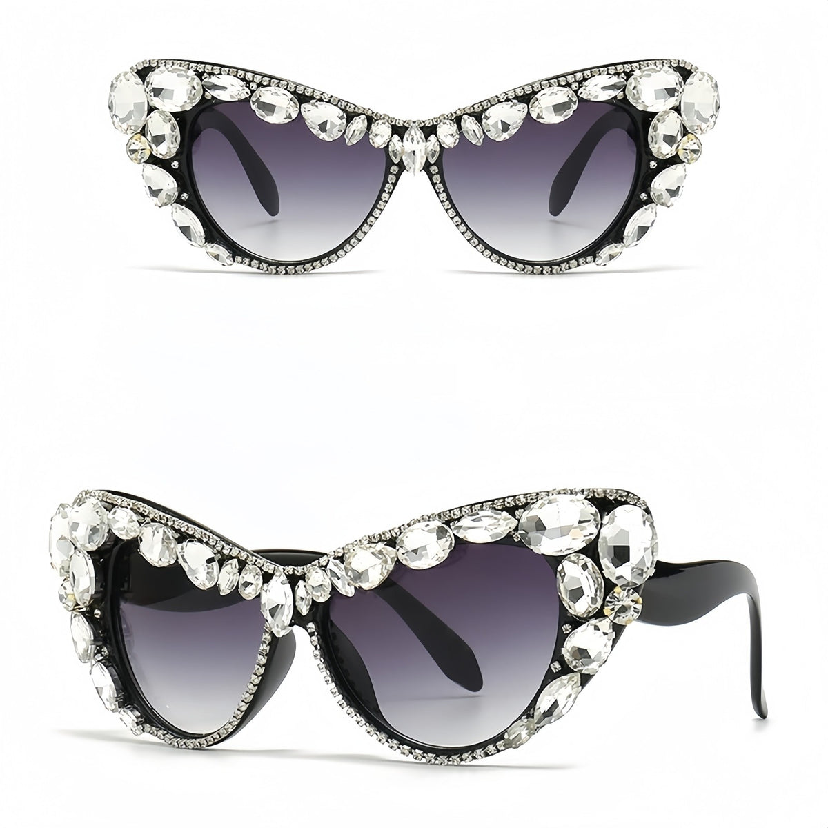 Classy Multicolor Gem Cat Eye Sunglasses