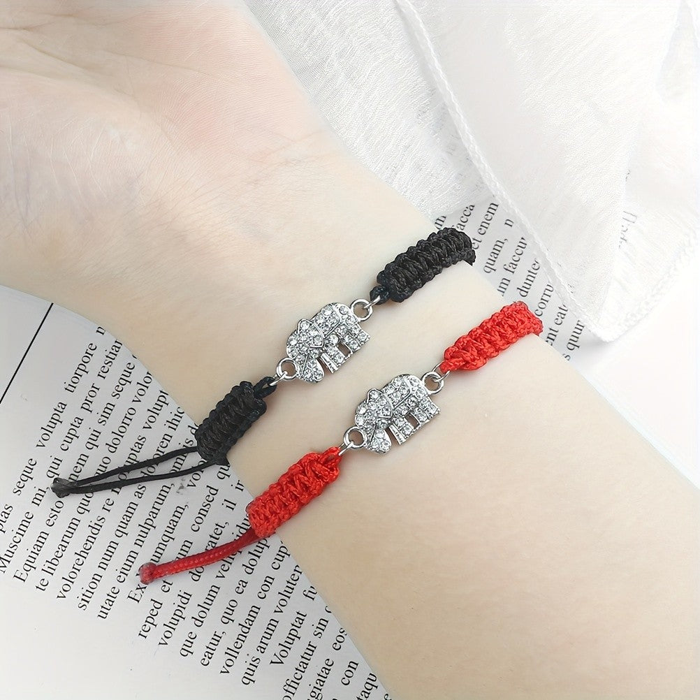 Adjustable Cute Elephant Bracelet