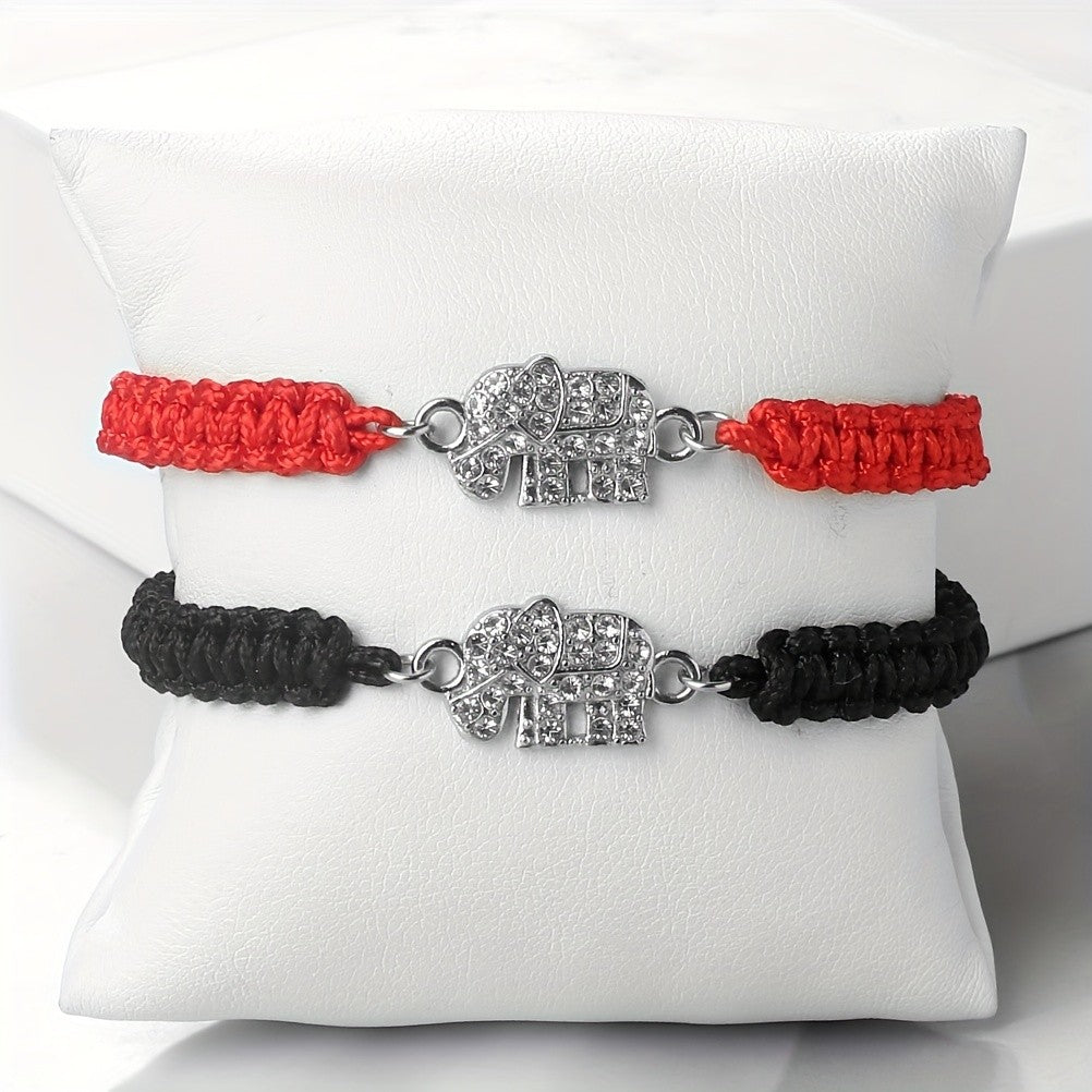 Adjustable Cute Elephant Bracelet