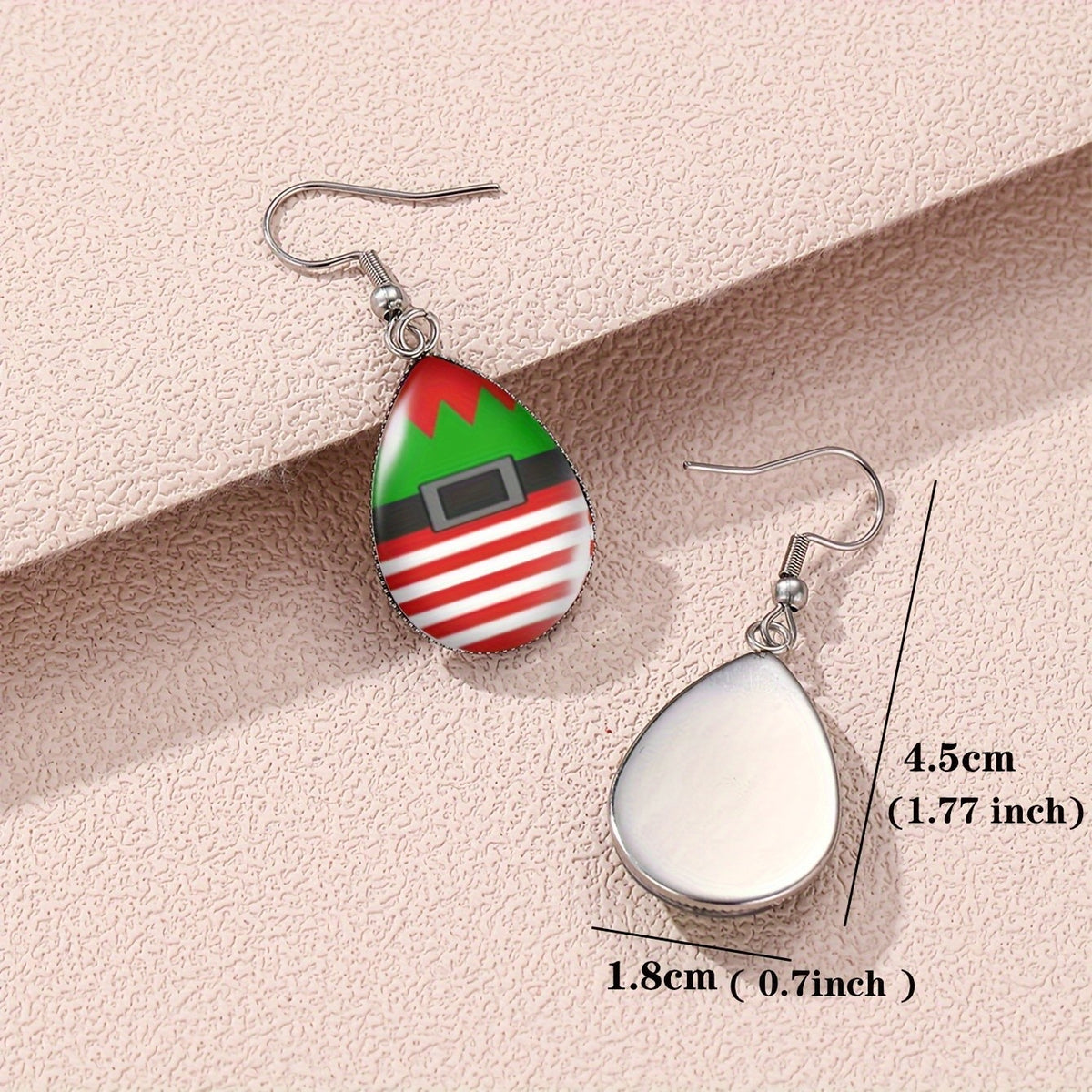 Festive Christmas Elf Dangle Earrings