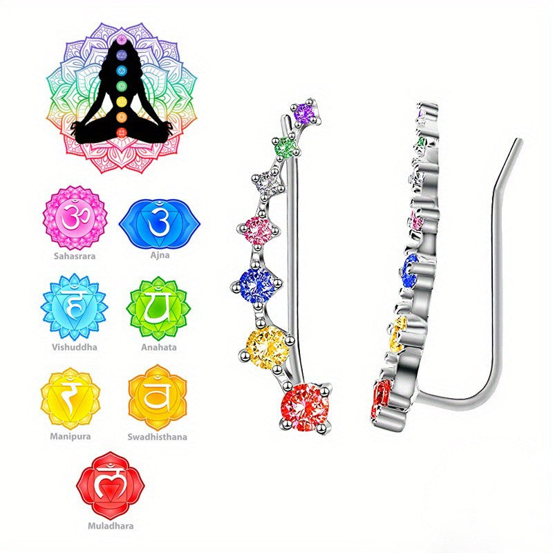 Dainty Rainbow Zirconia Ear Cuff