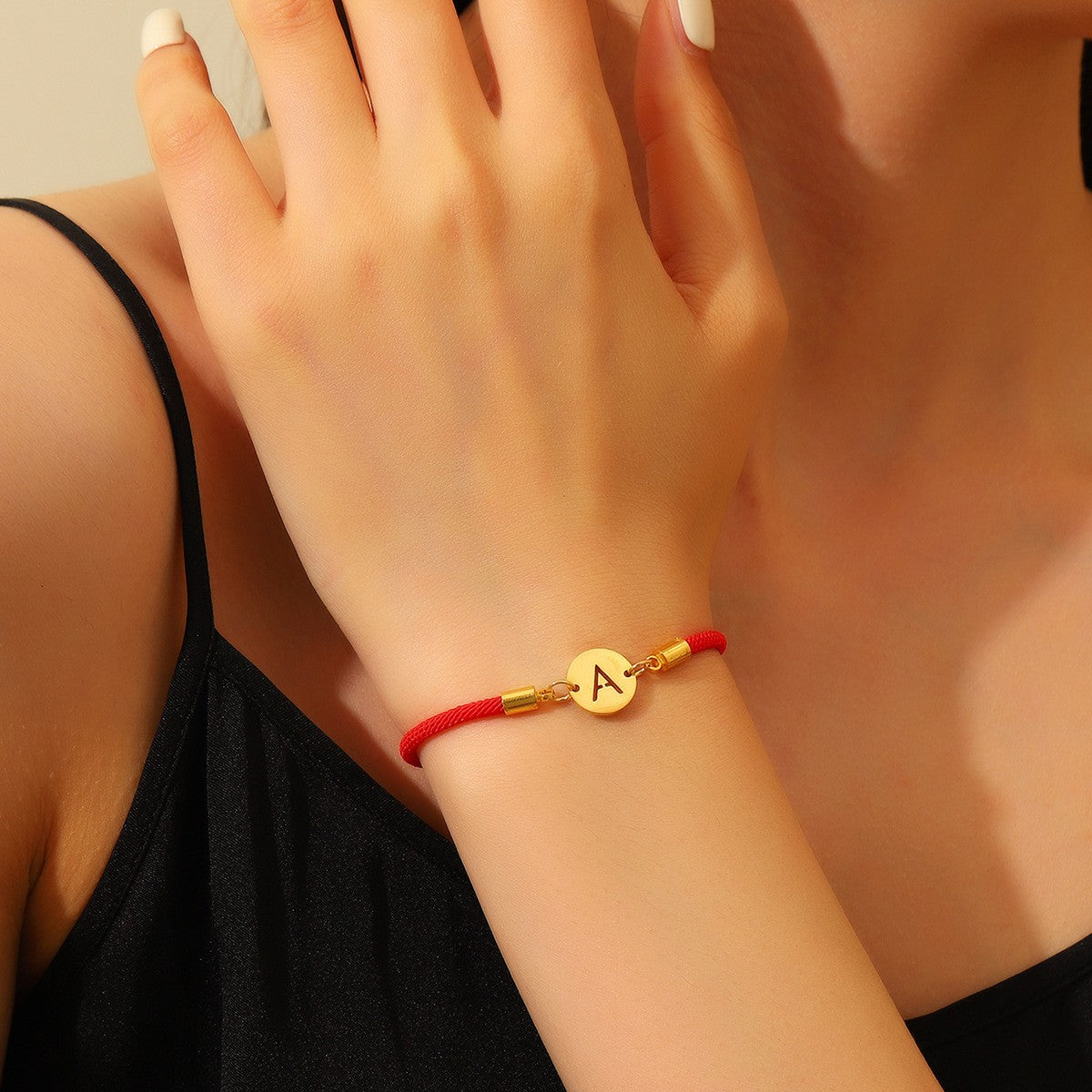 Dainty Initial Letter Bracelet