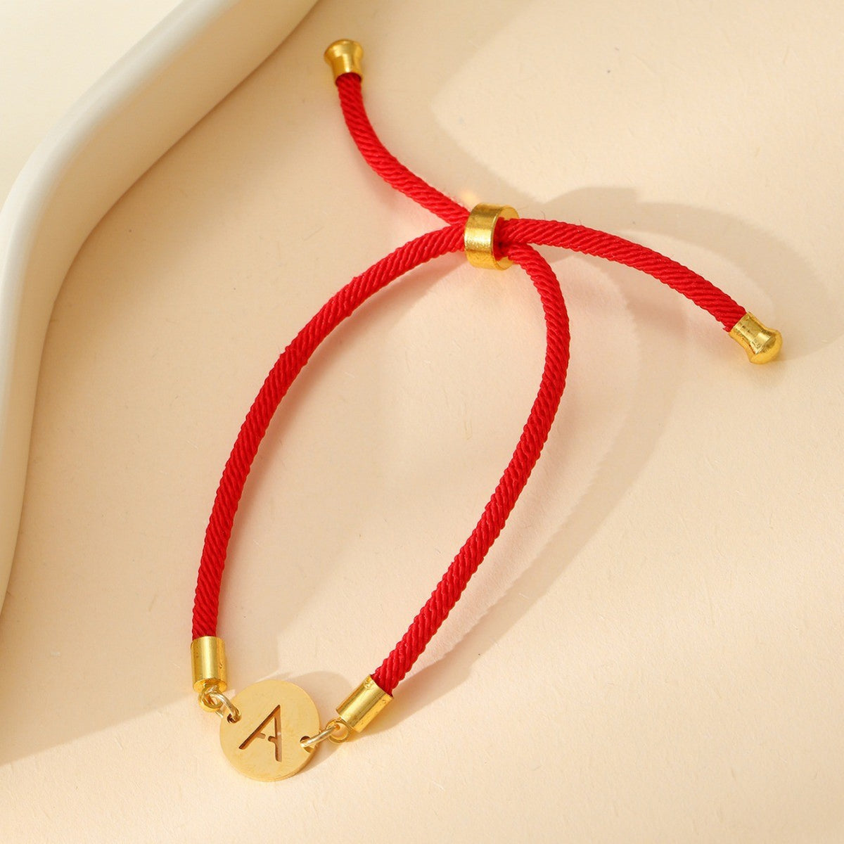 Dainty Initial Letter Bracelet