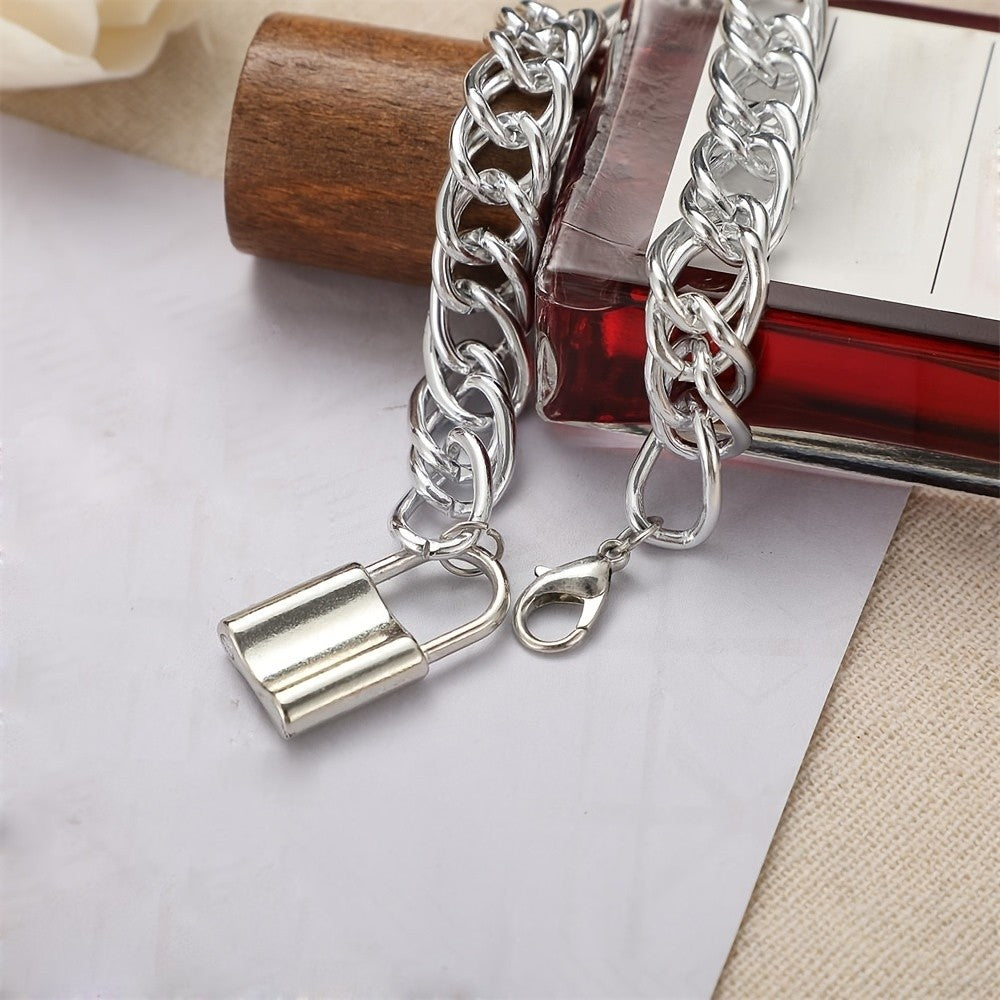 Bold Chunky Chain Lock Anklet