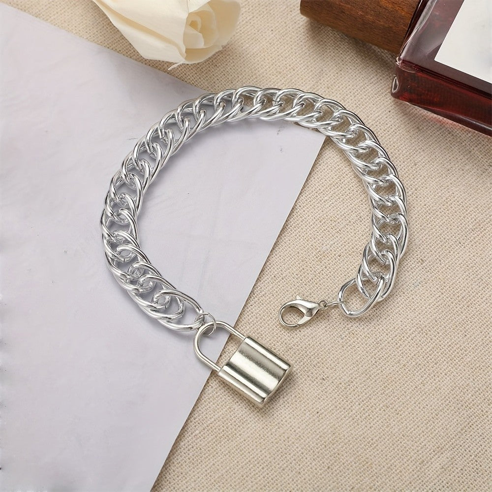 Bold Chunky Chain Lock Anklet