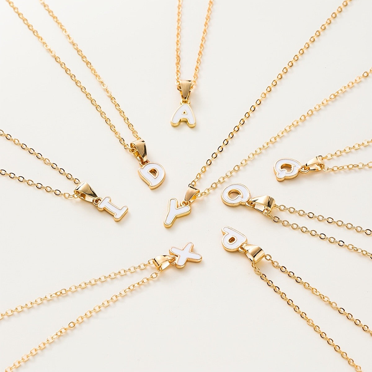 Dainty Letter Initial Necklace