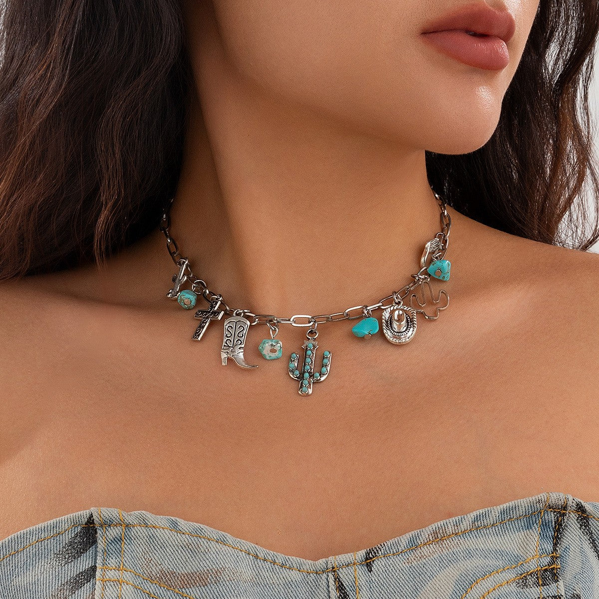 Boho Western Charm Necklace