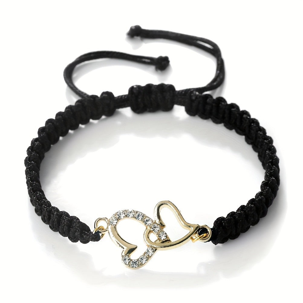 Boho Woven Heart Bracelet