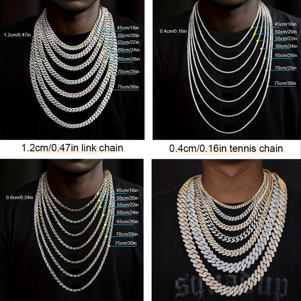 Iced Out Ankh Cuban Link Necklace
