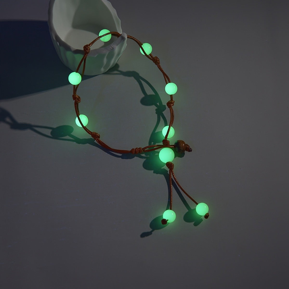 Boho Luminous Bead Braided Anklet