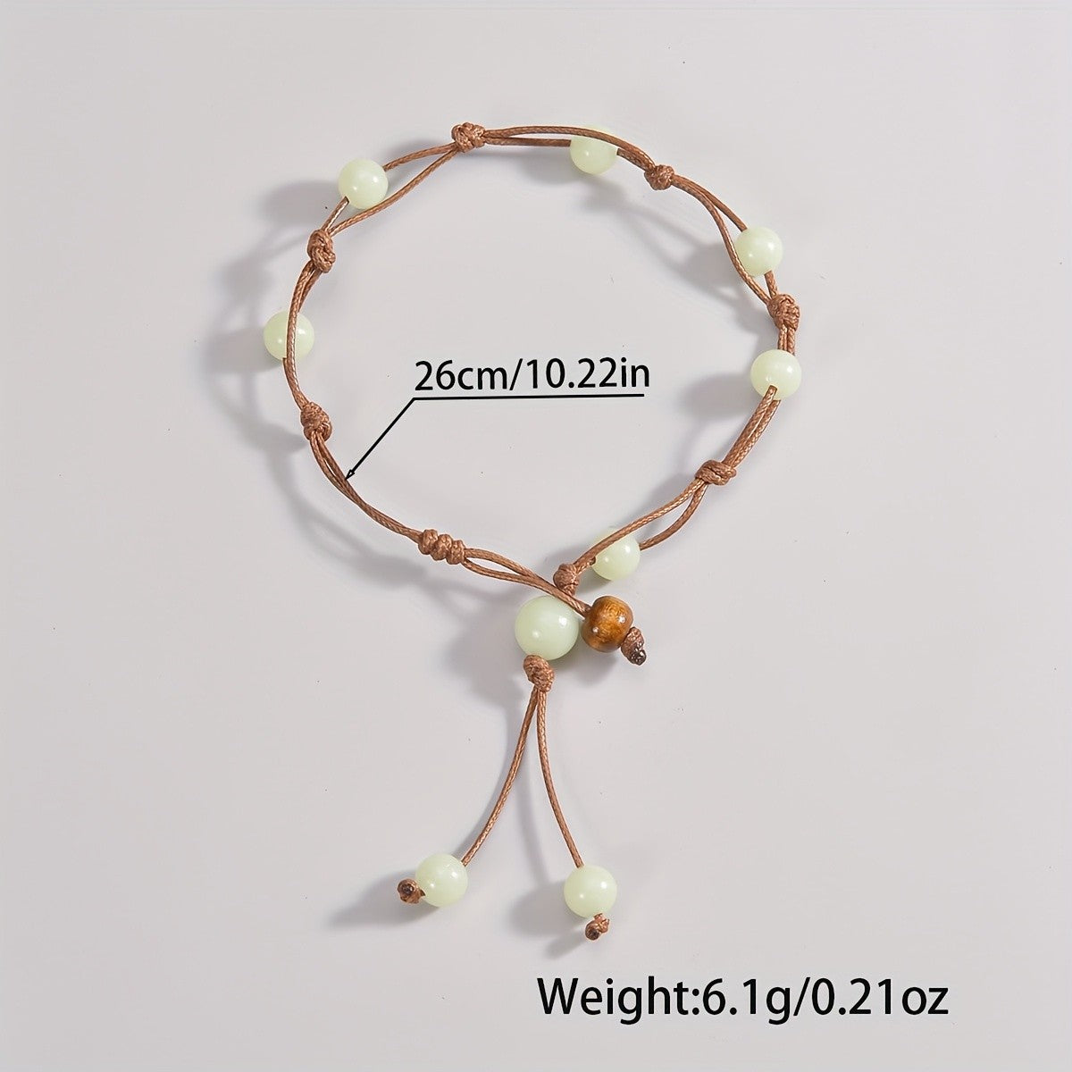 Boho Luminous Bead Braided Anklet